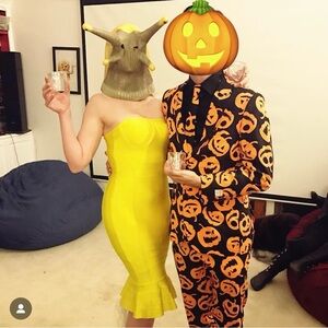 Sexy neon yellow bodycon bandage dress [medium]